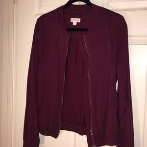 Missimo purple/fuschia bomber jacket, small